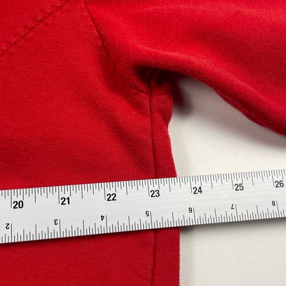 Vintage Ohio State Buckeyes Red Gray Football Hoodie Sweatshirt Fits like Large - Picture 8 of 9